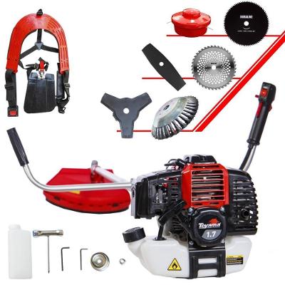 Roçadeira a Gasolina RT43L 43cc 1,7HP com Facas e Escova de Aço Toyama