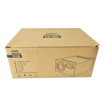 Fonte de Alimentação para Computador PS-200 200W Bivolt 20 24 Pinos Evus