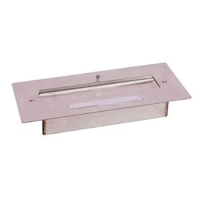 Queimador para Lareira Ecológica Portátil de Embutir Aço Inox 39x16,5x6cm Inox Metalmig