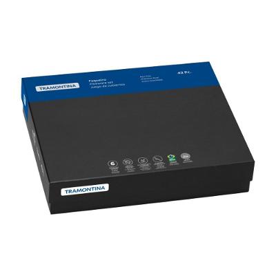 Faqueiro Classic 42 Peças em Aço Inox Acabamento Brilho com Facas de Mesa Forjadas Tramontina