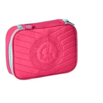 Estojo Escolar OEM Box Pens Crinkle com Lurex Rebecca Bonbon 2025 para 36 Lápis Rosa