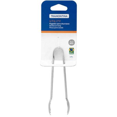 Pegador para Churrasco 12cm em Aço Inox para Manusear Carnes Prata Tramontina