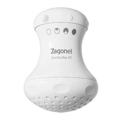 Chuveiro Elétrico Gorducha 4 Temperaturas 5450W Branco Zagonel 110V