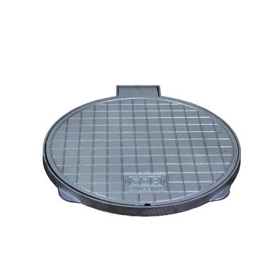 Tampa Tampão de Chão Circular Tampão T 032 Articulado Alumínio Fundido 32cm Prata GDA Industria