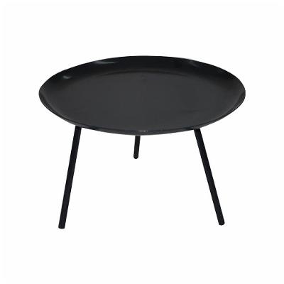 Lareira Externa a Lenha Redonda LER001OM Aço Carbono 50x31cm Preto para Jardim Ouro Minas