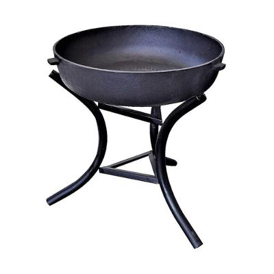 Lareira Braseiro de Ferro Fundido com Suporte em Aço para Jardim Interno e Externo Borlen Brasil