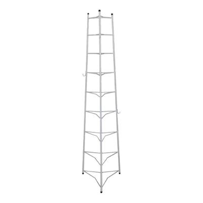 Tripé Porta Panelas Estrela Branco 9 Compartimentos 174cm em Aço Carbono para Cozinha Ouro Minas