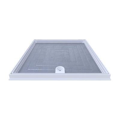 Tampão Articulado com Rebaixo para Passagem e Inspeção TPR04BRSPM Branco 50x50cm