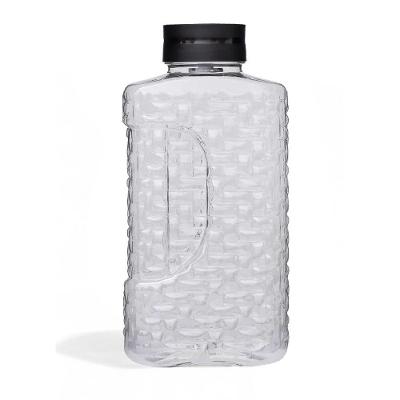 Jarra Garrafa de Geladeira 1,95L Plástico com Tampa Efeito Cascata para Bebidas Preto