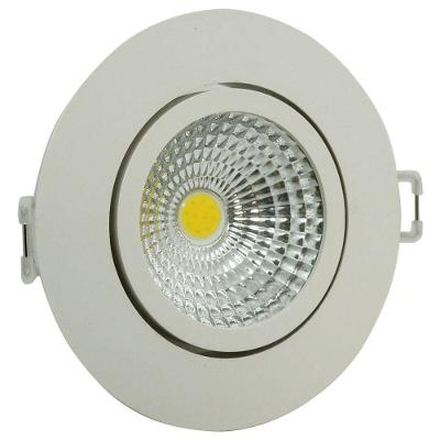 Spot LED Redondo 5W Bivolt 3000K Branco Quente para Teto e Forro de Gesso Foxlux