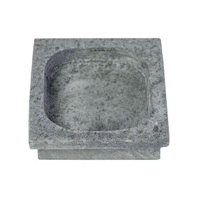 Porta Treco Saboneteira Petisqueira Fundo em Pedra-sabão Multiuso para Aperitivos Rig Fundidos