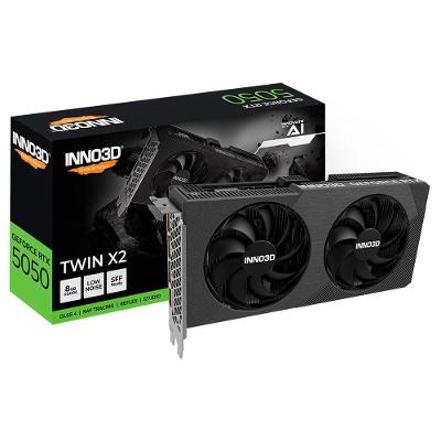 Placa de Vídeo Geforce RTX 5050 Twin X2 8GB GDDR6 com DLSS 4 e Ray Tracing Inno3d
