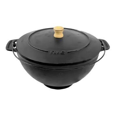 Panela Polenteira 1029-RIG Ferro com Tampa 26cm 5L Preto Rig Fundidos