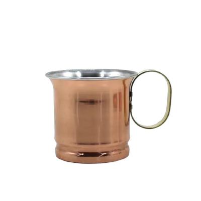 Caneca para Drinks Moscow Mule Mexicana em Cobre Alça Bronze 470ML Rig Fundidos
