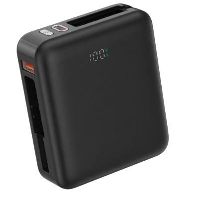Carregador Externo Power Bank MDM com Display Digital e Carregamento Acelerado Preto