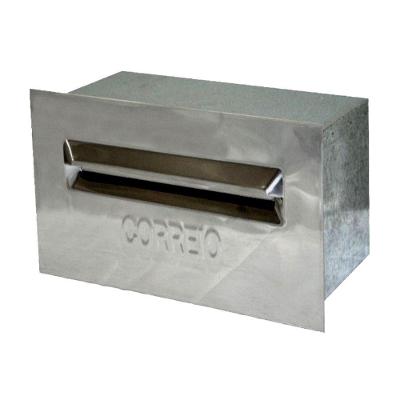 Caixa de Correio para Cartas Galvinox Revista 20x40x15cm Prata Metalmig para Correspondências