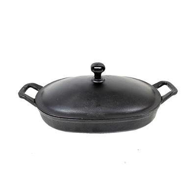 Assadeira de Ferro Lisa Oval com Tampa 35x24cm 1087-RIG Fundidos