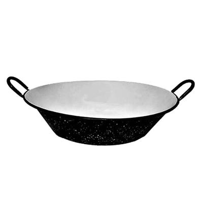 Tacho para Fritura Beira Alta Aço Carbono Esmaltado 51cm 15L com Alças Jamar