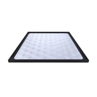 Tampão Simples com Rebaixo para Passagem e Inspeção TPR80PSPM Preto 80x80cm