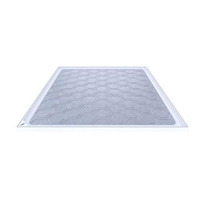 Tampão Simples com Rebaixo para Caixa de Passagem Inspeção TPR80BRSPM Branco 80x80cm
