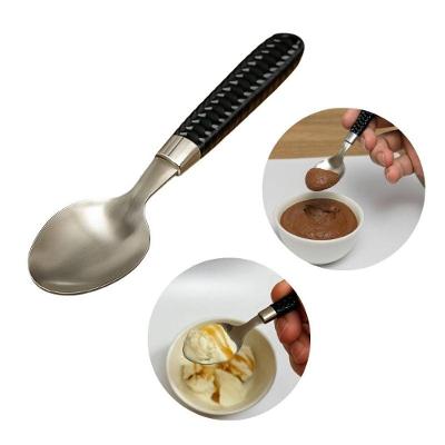 Jogo com 6 Colheres de Sobremesa Aço Inox Premium Cabo Preto Praticasa