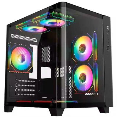 Gabinete Gamer Crypton Eclipse Cpt-Eclipse-2024 Micro-Atx Mini-Itx Vidro Temperado Preto