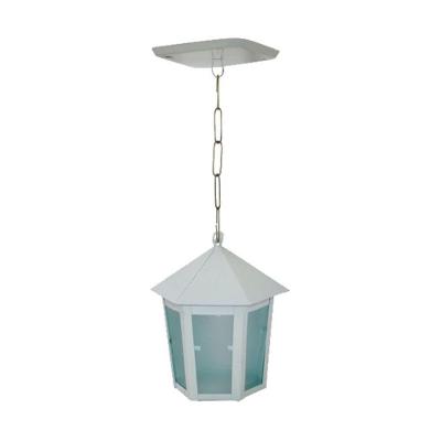 Luminária de Teto Veneza em Alumínio Fundido Branca 19x12cm para Jardim Ouro Minas