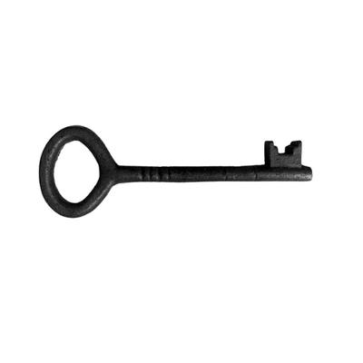 Chave Decorativa No 03 Rústica Antiga Enfeite em Ferro Preto 27cm para Decoração Rig Fundidos