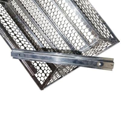 Lixeira de Parede Retangular para Grade e Portão Aço Inox 60x40x20cm Manual Inox Brassol