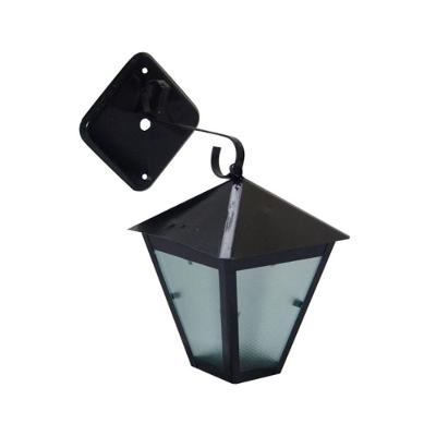 Luminária de Parede Colonial L010-OM em Alumínio Fundido com Vidro Preto Ouro Minas