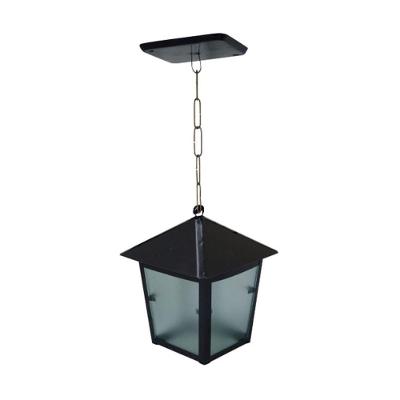 Luminária de Teto Verona em Alumínio Fundido Preta 20x11cm Ouro Minas