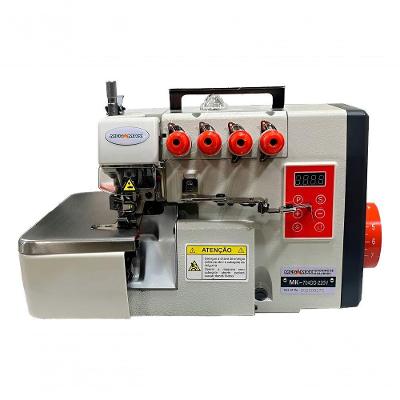 Máquina de Costura Industrial Overlock Ponto Cadeia 4 Fios Direct Drive 5500ppm 110V Megamak