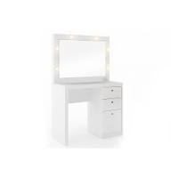 Penteadeira Infantil PE-2010 c/ 3 Gavetas e Espelho Branco - Tecno Mobili - 1