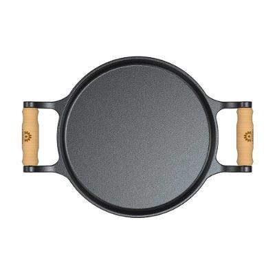 Frigideira 92599-LB Ferro com Alças de Madeira 22cm Preto Rig Fundidos