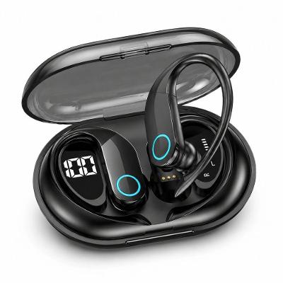 Fone de Ouvido Bluetooth MDM Arc Esportivo com Gancho Auricular Bateria 4hrs Preto