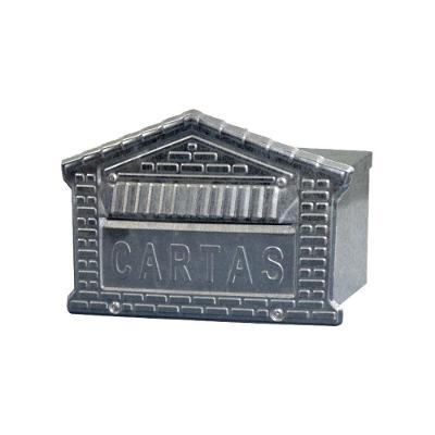 Caixa de Correio para Cartas Tijolinho Popular Embutir 15x21x12cm Prata Metalmig