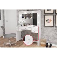 Penteadeira Infantil MSM 433 c/ 5 Gavetas e Espelho Branco - Movelbento - 5