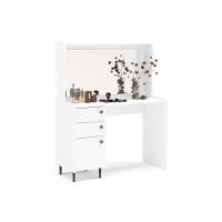 Penteadeira Infantil Luisiana c/ 1 Porta e 2 Gavetas c/ Espelho Branco - Politorno - 1