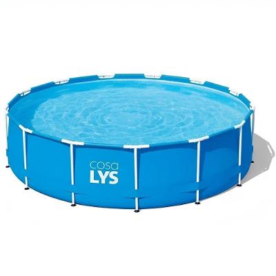 Piscina de Armação Circular 7000L 3,66m Diâmetro em PVC para 7 Pessoas Lys