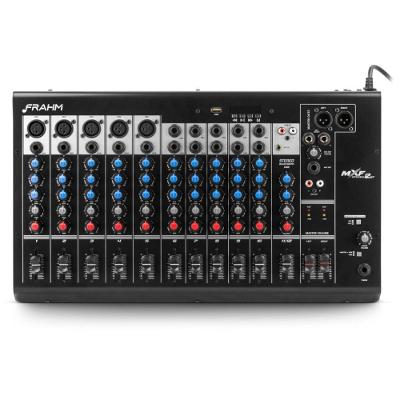 Mesa de Som Mixer Mxf Bt 12 Canais com Bluetooth para Estúdios e Igrejas Frahm