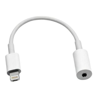 Adaptador Lightning para P2 3,5mm MDM para Fone de Ouvido com Áudio Nítido Branco