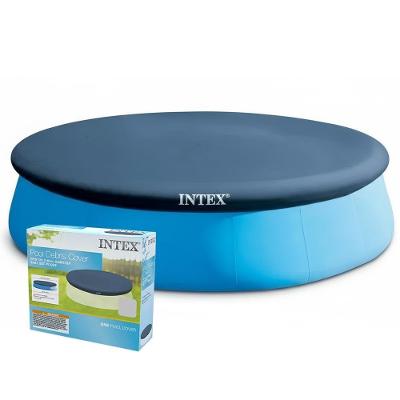 Capa para Piscina Inflável 396cm Easy Set com Aba Lateral 30cm e Cordinha de Ajuste Intex