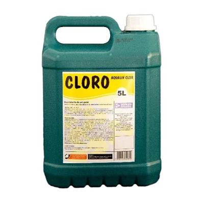 Cloro Líquido Fungicida Aqualiv Clor 5L para Cozinhas Banheiros e Pisos Borlen Brasil
