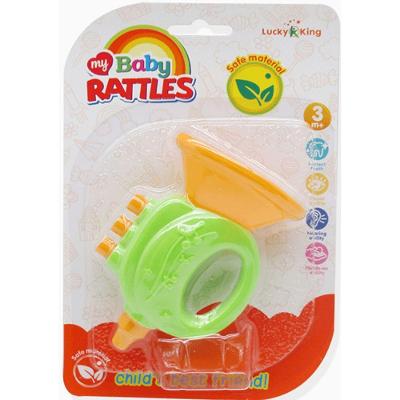 Chocalho Infantil My Baby Rattles com Som Suave e Formato de Trompete Toy King
