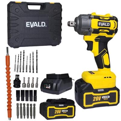 Chave de Impacto 1-2 Pol 20V Brushless Ev-3500 com 2 Baterias 4,0Ah e Maleta Evald