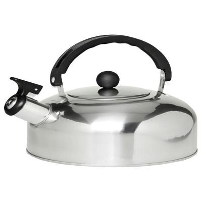 Chaleira com Apito 2L em Aço Inox com Alça Térmica para Cozinha Prata Yeet