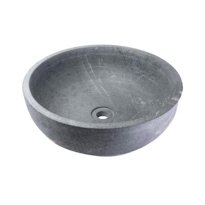 Cuba para Banheiro AF1004INDSJ Redondo Sobrepor Mármore Pedra de Sabão Cinza Industria São Jose