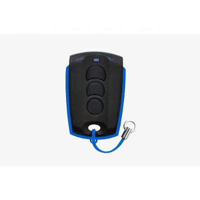 Controle Remoto Chaveiro Hombrus Bit para Alarme Portão Cerca Elétrica 433,92MHz Azul