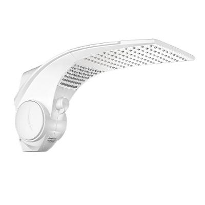 Ducha Elétrica Duo Shower Quadra Turbo 6800W de Parede com Pressurizador Branco Lorenzetti 220V