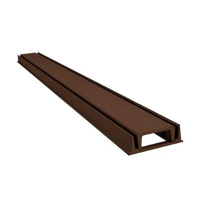 Grelha Linear Invisível Oculta com Caixilho 100x8cm Marrom GDA Industria e Distribuidora de Fundidos